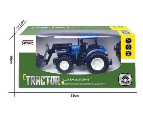 Р/У фермерский трактор Korody с отвалом, мет. кузов, широкие колеса 1/24 2.4G 6CH RTR