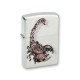 Зажигалка ZIPPO Scorpion Color, с покрытием Satin Chrome™, латунь/сталь, серебристая, 38x13x57 мм