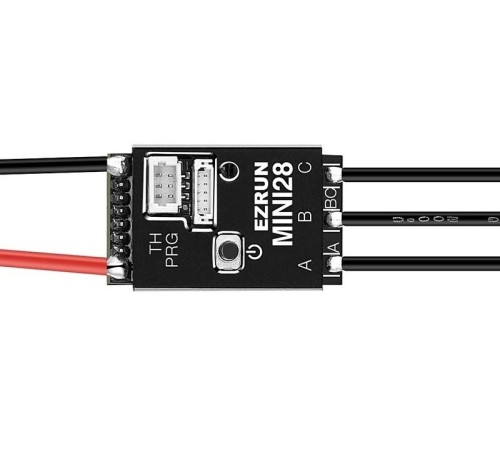 Бесколлекторный регулятор Hobbywing EZRUN MINI28 (30A-80A, 1/28) влагозащищённый