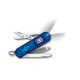Нож-брелок VICTORINOX Swiss Lite, 58 мм, 7 функций, полупрозрачный синий
