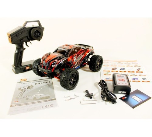 Радиоуправляемый монстр Remo Hobby SMAX Brushless UPGRADE (красный) 4WD 2.4G 1/16 RTR