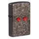 Зажигалка ZIPPO Armor™ Crystal с покрытием High Polish Black Ice®, латунь/сталь, чёрная, 38x13x57 мм