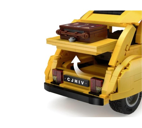 Конструктор CADA ретроавтомобиль Citroen 2CV 1/12 (1238 деталей)