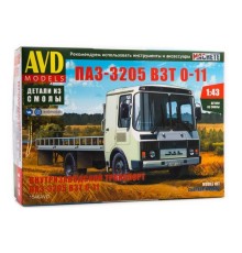 Сборная модель AVD Внутризаводской транспорт ПАЗ-3205 ВЗТ 0-11, 1/43