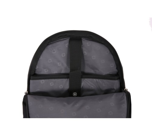 Рюкзак WENGER, 15”, черный/серый, 2 отделения, карман-органайзер, полиэстер, 36х19х47, 32 л