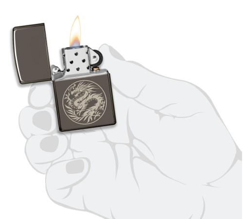 Зажигалка ZIPPO Лучшая цена 2022 с покрытием Black Ice®, латунь/сталь, чёрная, 38x13x57 мм