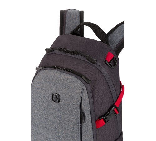 Рюкзак SWISSGEAR, серый, полиэстер, 24 х 15,5 х 46 см, 15,5 л