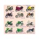 Мотоцикл Motormax 1:18 BMW и Kawasaki  в ассортименте 76201 в/к