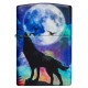 Зажигалка ZIPPO Wolf Design с покрытием 540 Matte, латунь/сталь, разноцветная, матовая, 38x13x57 мм