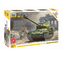Сборная модель ZVEZDA Советский танк ИС-2 (сборка без клея), 1/72