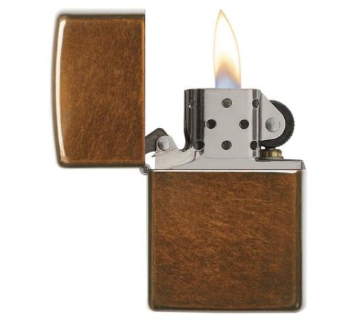 Зажигалка ZIPPO Classic с покрытием Toffee™, латунь/сталь, светло-коричневая, матовая, 36x12x56 мм