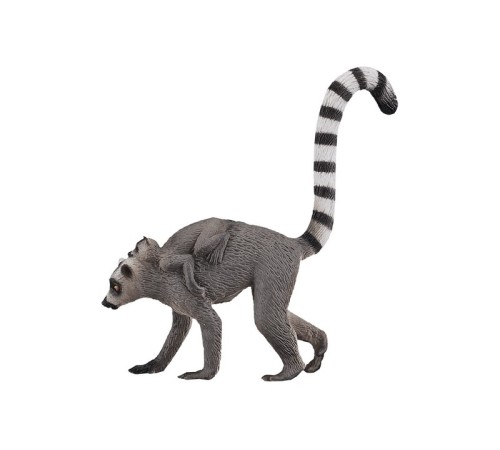 Фигурка KONIK Кошачий лемур с детенышем
