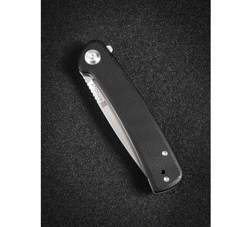 Складной нож SENCUT Neches 10Cr15CoMoV Steel Satin Handle G10 Black