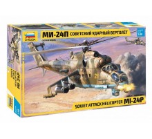 Сборная модель ZVEZDA Советский ударный вертолёт Ми-24П, 1/48