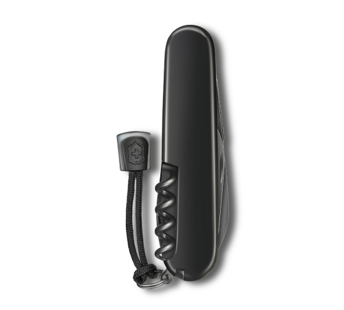 Нож перочинный VICTORINOX Spartan Onyx Black, 91 мм, 12 функций, чёрный, со шнурком в комплекте