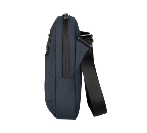 Сумка через плечо VICTORINOX Architecture Urban 2 Crossbody Bag,синий, полиэстер/кожа, 9x22x28 см,6л