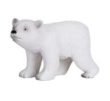 Фигурка KONIK Белый медвежонок, идущий