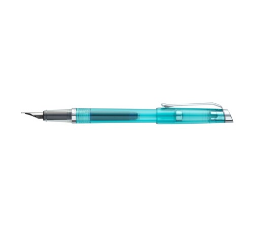 Ручка перьевая Pierre Cardin I-SHARE. Цвет - бирюзовый прозрачный.Упаковка Е-2.