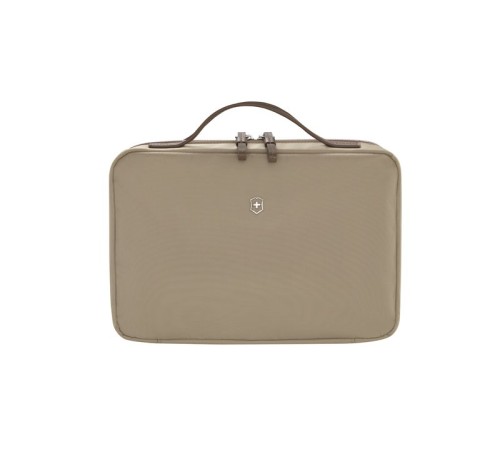 Косметичка VICTORINOX Victoria Muse, бежевая, нейлон/кожа, 28x8x19 см, 4 л