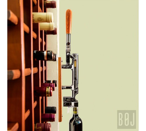 Штопор настенный для вина Boj Traditional Wall Corkscrew Black Nickeled