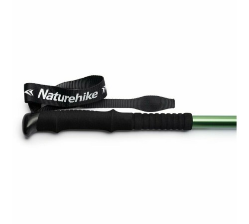 Палка Треккинговая Naturehike ST01 6061 AL NH17D001-Z  с 3 узлами женская 57-120 зеленый, 6975641885573