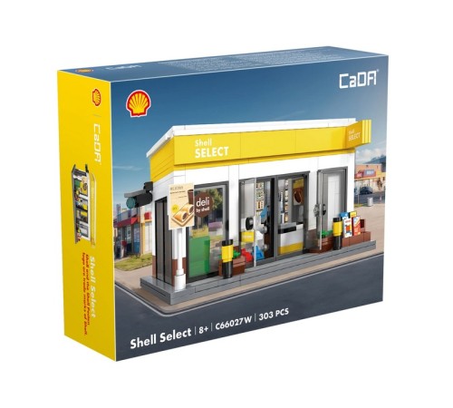Конструктор CaDA минимаркет Shell Select (303 детали)