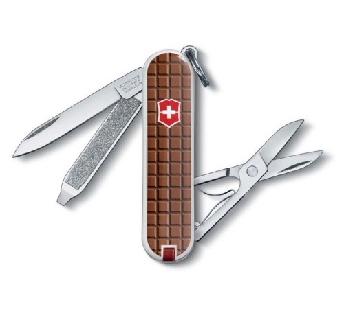 Нож-брелок VICTORINOX Classic, 58 мм, 7 функций, рукоять с дизайном 