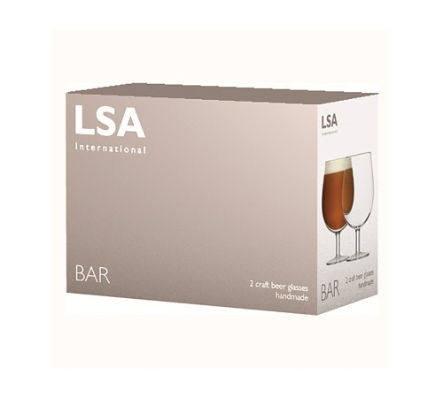 Lsa International Набор бокалов для пива Bar, 550 мл, 2 шт.