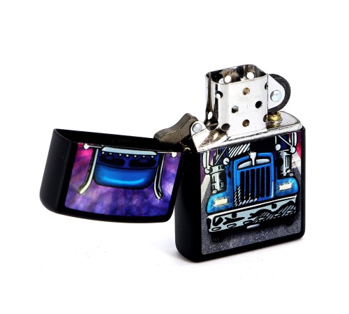 Зажигалка ZIPPO Classic с покрытием Black Matte, латунь/сталь, чёрная, матовая, 36x12x56 мм