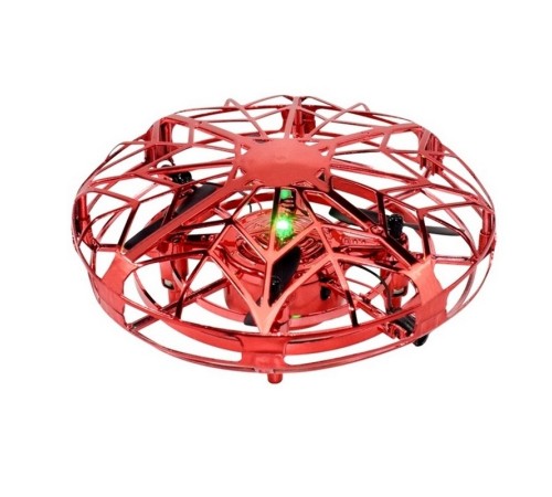 Квадрокоптер Flytec H05 Летающая тарелка, 12 см, свет, управление рукой