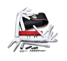 Мультитул VICTORINOX SwissTool Spirit XC Plus, 105 мм, 37 функций, в кожаным чехле