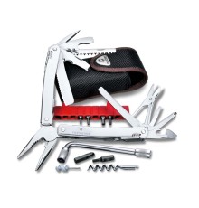 Мультитул VICTORINOX SwissTool Spirit XC Plus, 105 мм, 37 функций, в кожаным чехле