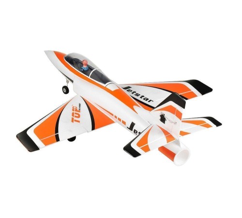 Радиоуправляемый самолет Top RC Jet Star Pro оранжевый 800мм импеллер 64мм 2.4G 4-ch LiPo RTF