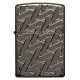 Зажигалка ZIPPO Armor™ с покрытием High Polish Black Ice®, латунь/сталь, чёрная, 38x13x57 мм