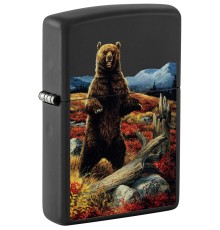 Зажигалка ZIPPO Linda Picken с покрытием Black Matte, латунь/сталь, черная, 38x13x57 мм