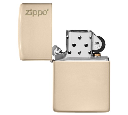 Зажигалка ZIPPO Classic с покрытием Flat Sand, латунь/сталь, бежевая, матовая, 38x13x57 мм
