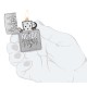 Зажигалка ZIPPO AC/DC с покрытием Street Chrome, латунь/сталь, серебристая, 38x13x57 мм