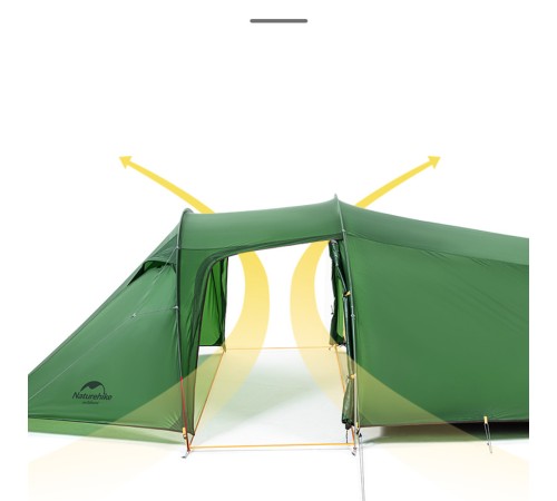 Палатка 2-местная Naturehike Opalus NH17L001-L, 20D, зеленый, 6976023924781