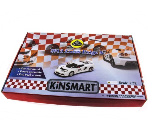 Машина Kinsmart Lotus Exige S (1/12шт) 1:40  б/к