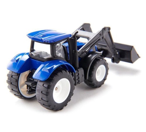 Трактор Siku 1396 New-Holland TTV 7150, с фронтальным погрузчиком, синий