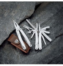 Мультитул VICTORINOX SwissTool Spirit XC, 105 мм, 26 функций, в кожаным чехле с вращающейся клипсой
