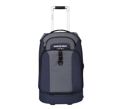 Сумка на колесах SWISSGEAR Sport Line, синий/серый, полиэстер 600Dx600D/рипстоп 420X250D, 36x20x53см