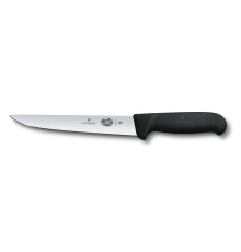 Нож обвалочный / жиловочный VICTORINOX Fibrox с прямым лезвием 18 см, чёрный
