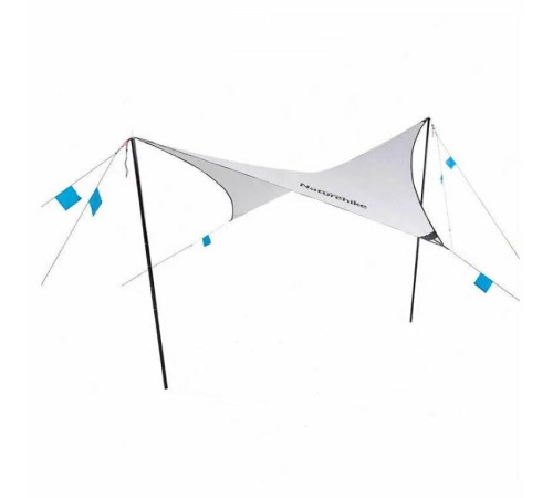 Тент Naturehike Rhombus NH19TM003 150D / Silver Coated  402*268 см для кемпинга, серый, 6927595738085