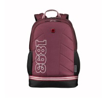 Рюкзак WENGER Collegiate Quadma 16”, красный, 100% полиэстер, 33х17х43 см, 22 л