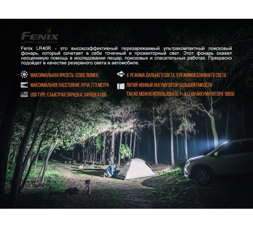 Фонарь Fenix LR40R