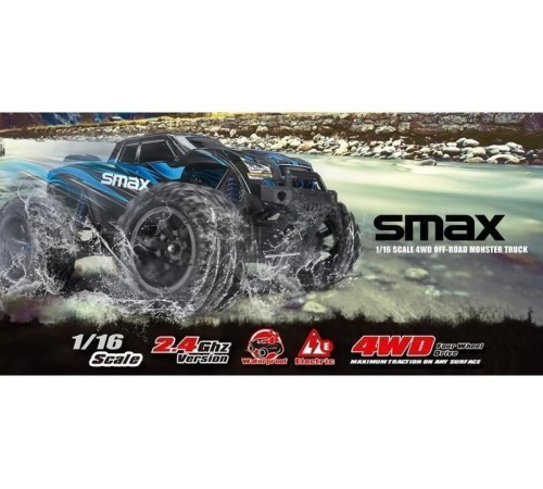 Радиоуправляемый монстр Remo Hobby SMAX (красный) 4WD 2.4G 1/16 RTR