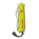 Нож перочинный VICTORINOX Rescue Tool, 111 мм, 14 функций, серейторное лезвие с петлёй, жёлтый