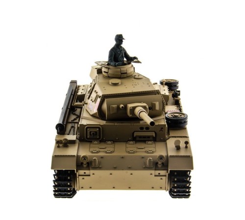 Р/У танк Heng Long 1/16 Panzerkampfwagen III (Германия) 2.4G RTR PRO песочный