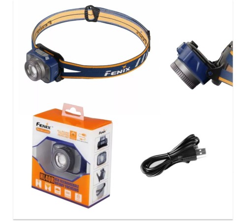 Налобный фонарь Fenix HL40R Cree XP-LHIV2 LED синий, HL40RBL